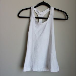 Lululemon White Racer Back Tank